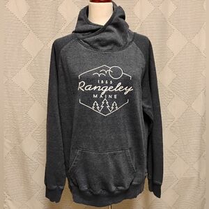 Blue Rangeley Maine Women's Hoodie Size Large